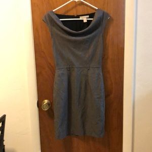 Black and white Banana Republic houndstooth dress